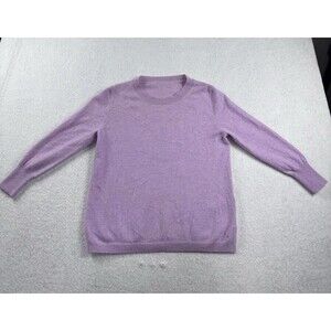 J. Crew 100% Cashmere Women's Round Neck Sweater Size Small Pink Luxury